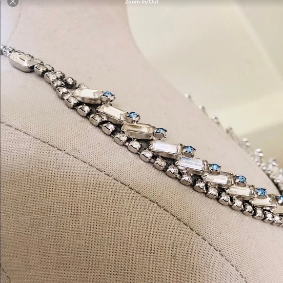 🔥 Vintage Rhinestone Art Deco Choker Necklace STUNNER 💎 - Picture 6 of 17